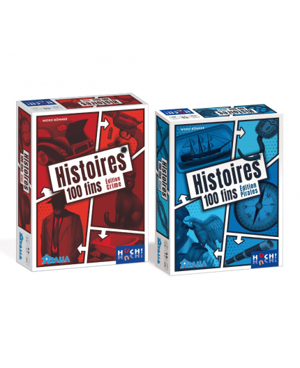 La boite du jeu de société Histoires 100 Fins Crime et Pirates