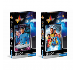 Boîte 3D du puzzle cult movies star trek 1 et 3