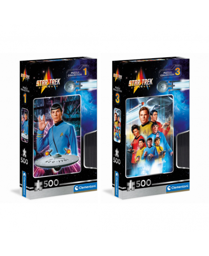 Boîte 3D du puzzle cult movies star trek 1 et 3