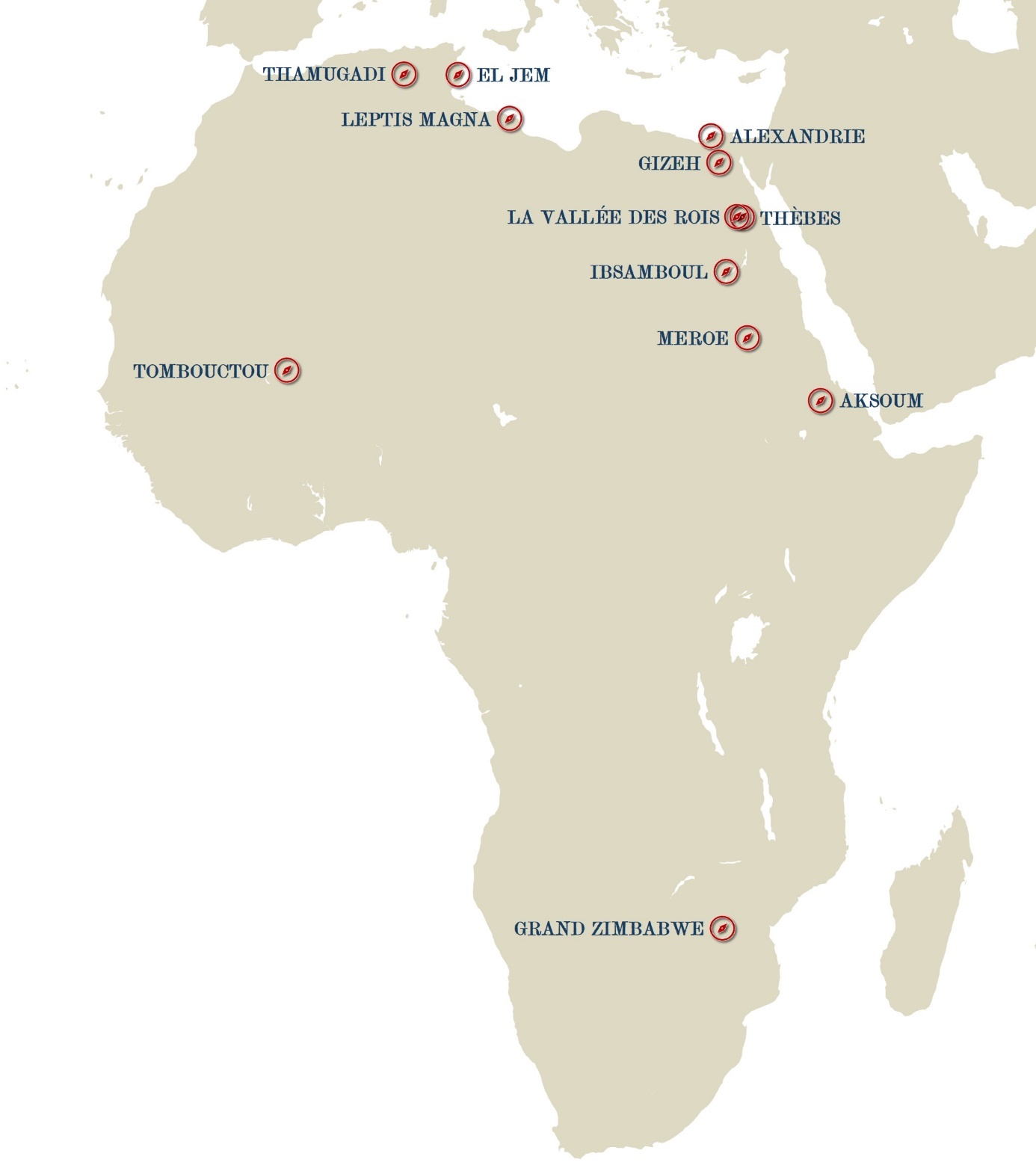 Karte von Afrika